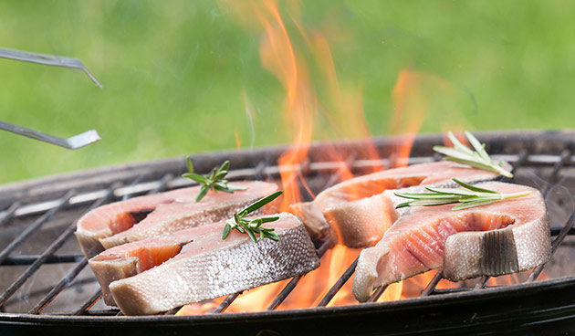 zalm op de bbq